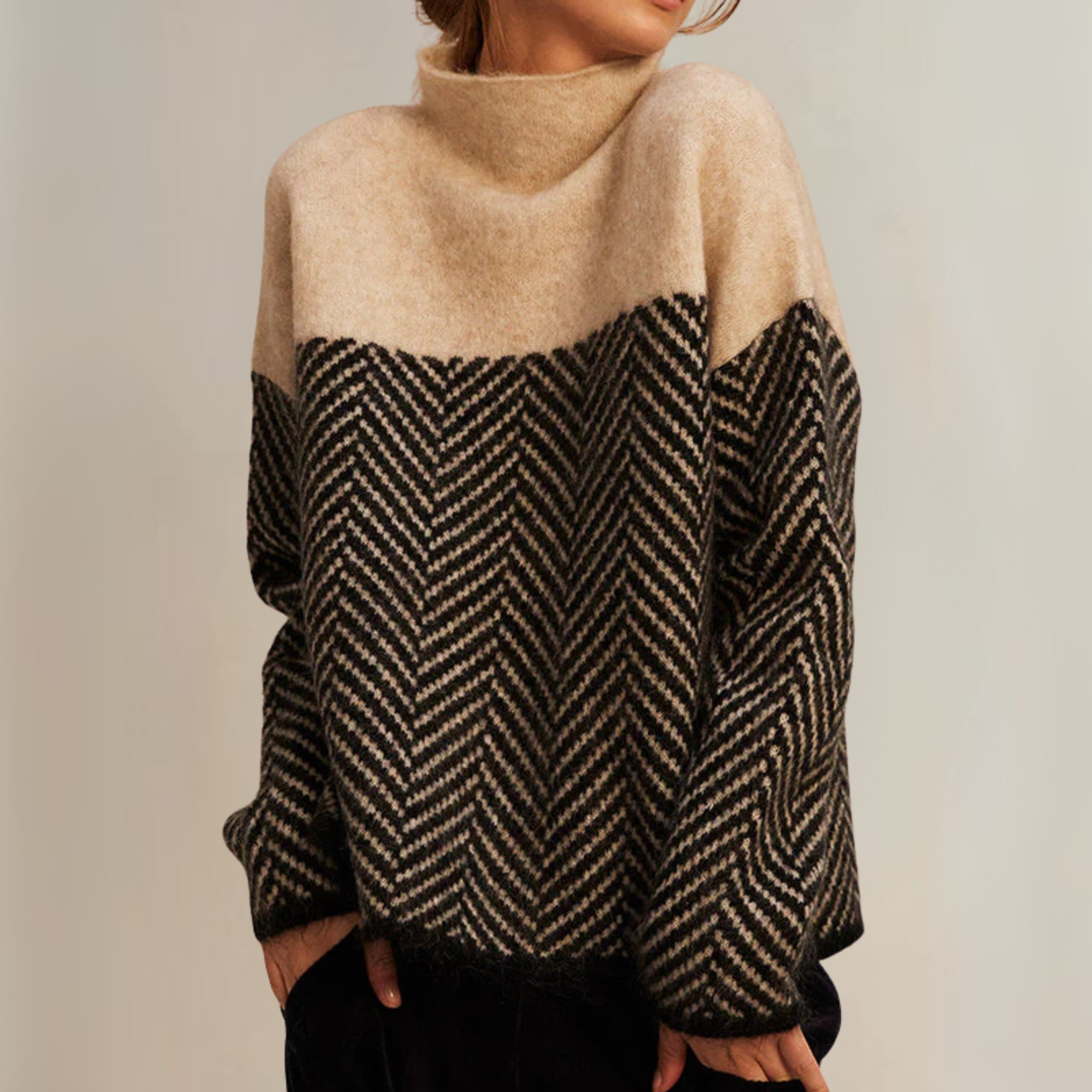 June | Norah | Cotton Turtleneck Sweater