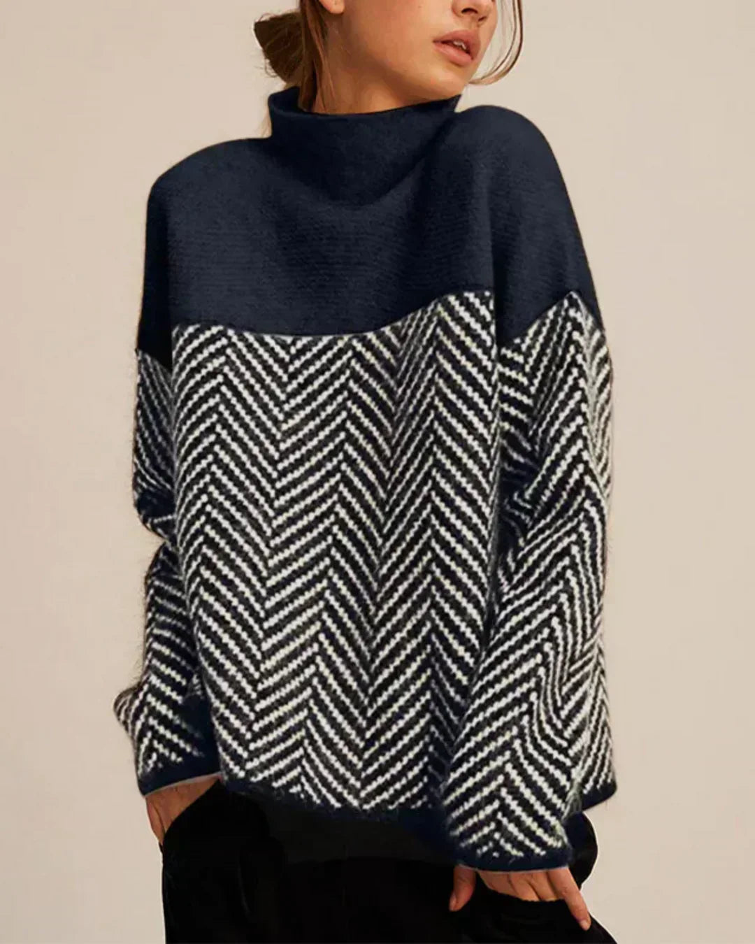 June | Norah | Cotton Turtleneck Sweater