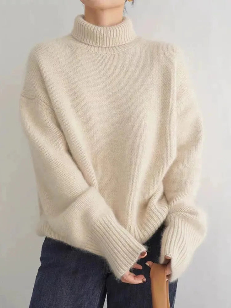 June | Amaya | Luxe Cashmere Turtleneck Sweater