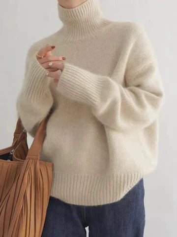 June | Amaya | Luxe Cashmere Turtleneck Sweater