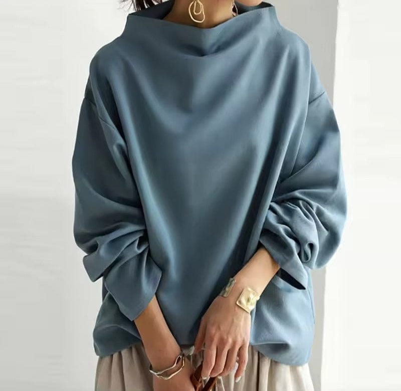 June | Lisa | High-Neck Casual Top
