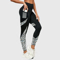 June | High-Waisted Leopard Print Workout Pants