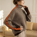 June | Eleanor | Herringbone Luxe Turtleneck